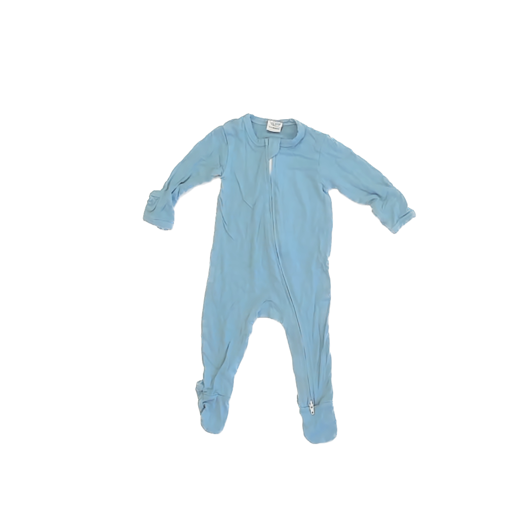 Unknown Boys Blue 1-piece footed Pajamas Size: 0-3 Months Blue