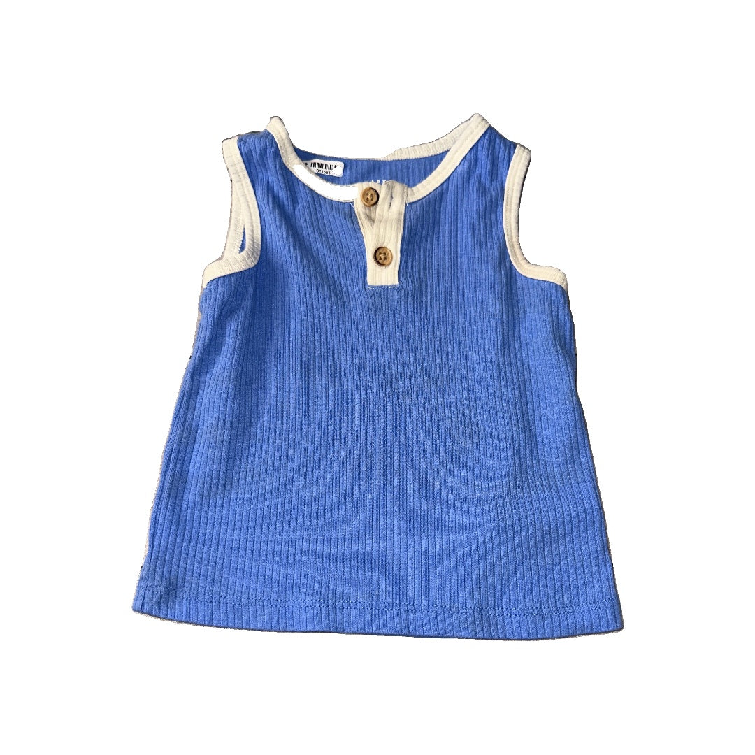 Cat & Jack Boys Blue Tank Top Size: 12 months Blue