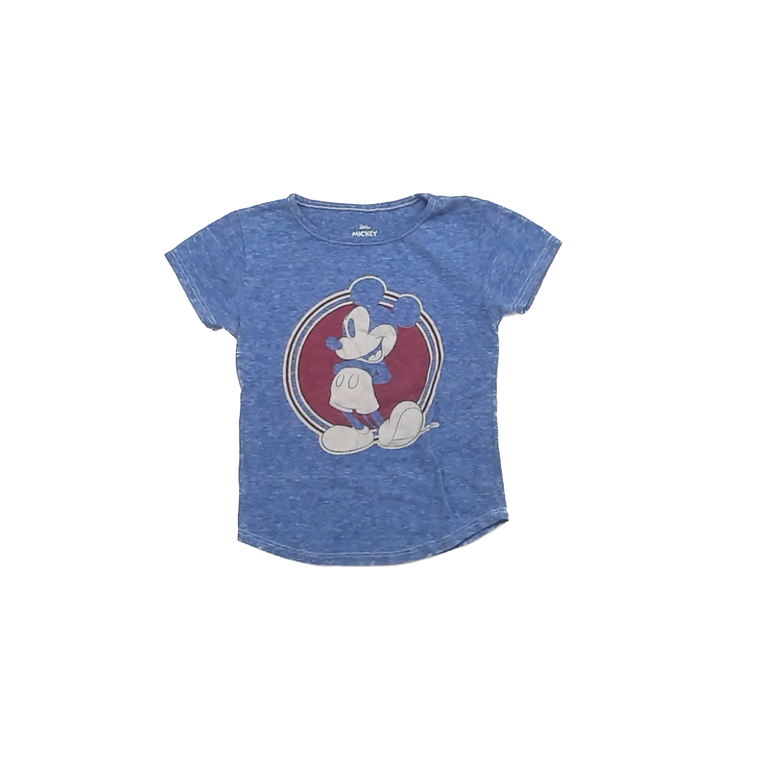 Mickey Mouse Boys Blue T-Shirt Size: 5T Blue