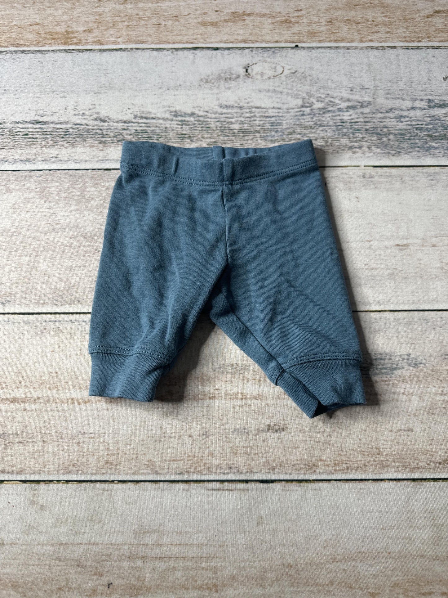 Primary Unisex Blue Pants Size: Newborn Blue