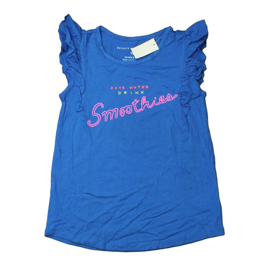 Rockets Of Awesome Girls Blue T-Shirt Size: 10 Years Blue