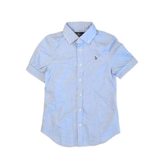 Ralph Lauren Girls Blue Blouse Size: 8 Years Blue