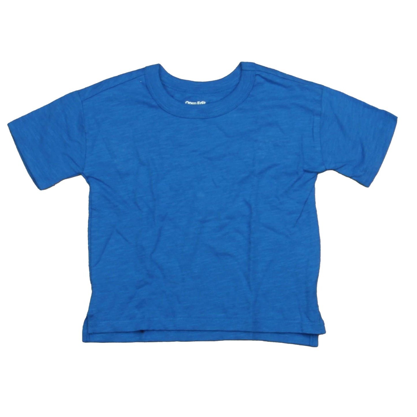 Open Edit Boys Blue T-Shirt Size: 12 Months Blue