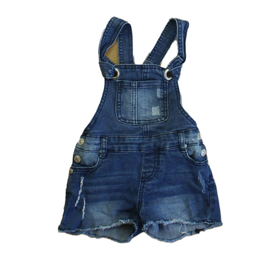 7 for all Mankind Girls Blue Overall Shorts Size: 2T Blue