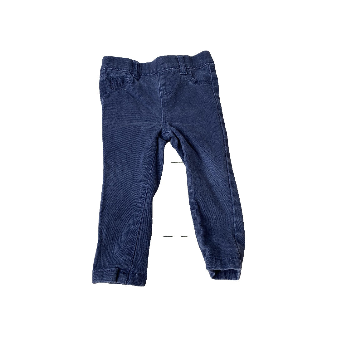 Primary Unisex Blue Jeans Size: 9-12 Months Blue