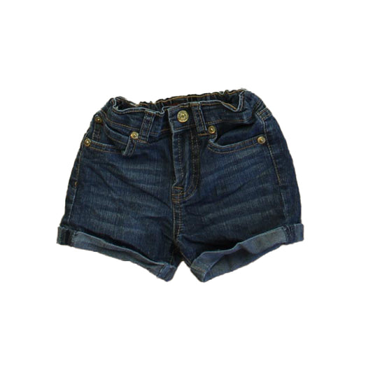 7 for all Mankind Girls Blue Jean Shorts Size: 2T