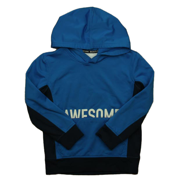 Rockets of Awesome Boys Blue Hoodie Size: 7 Years