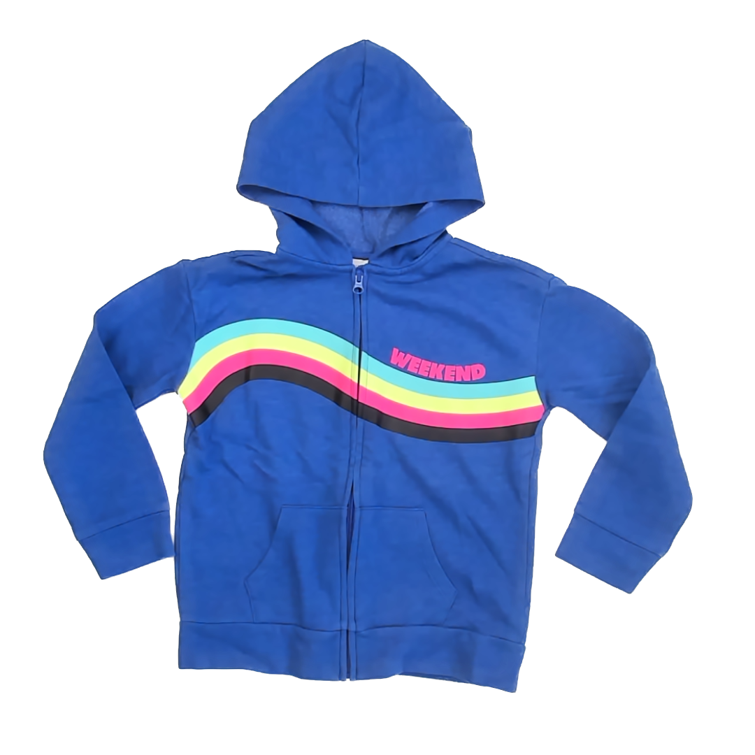 Children's Place Girls Blue Hoodie Size: 7-8 Years Blue