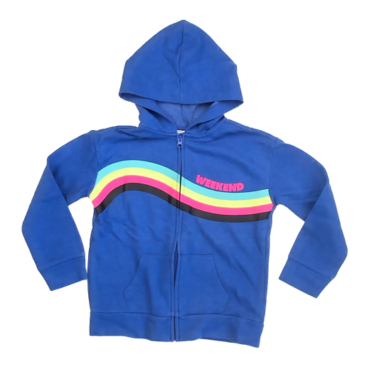 Children's Place Girls Blue Hoodie Size: 7-8 Years Blue