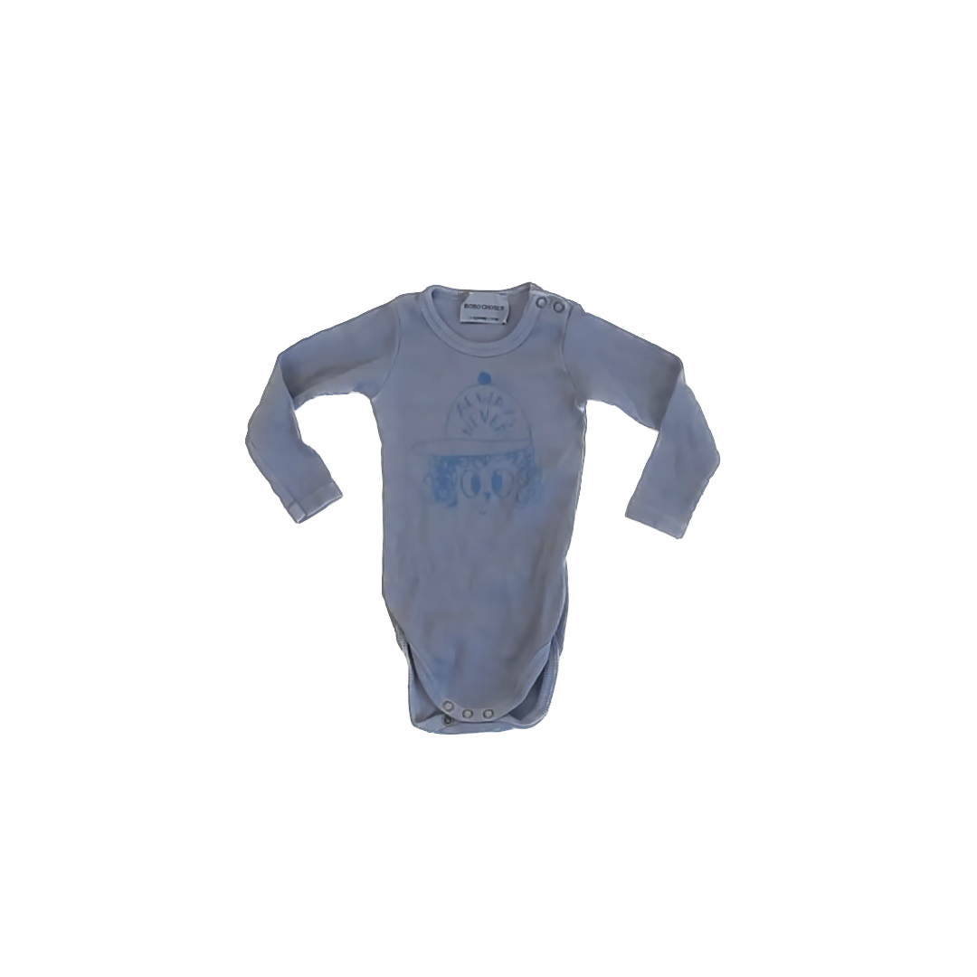 Bobo Choses Boys Blue Onesie Size: 6-12 Months Blue