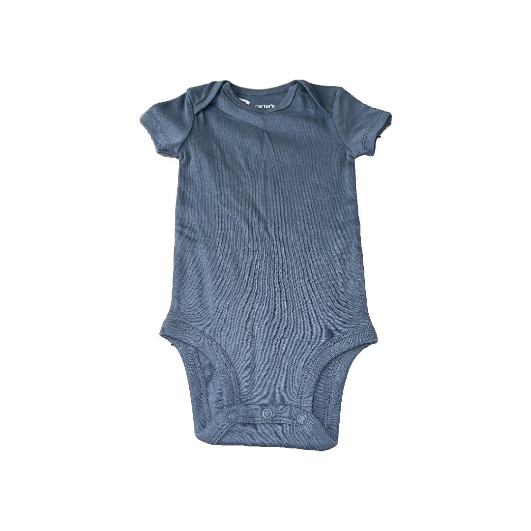 Carters Unisex Blue Onesie Size: 6 months Blue