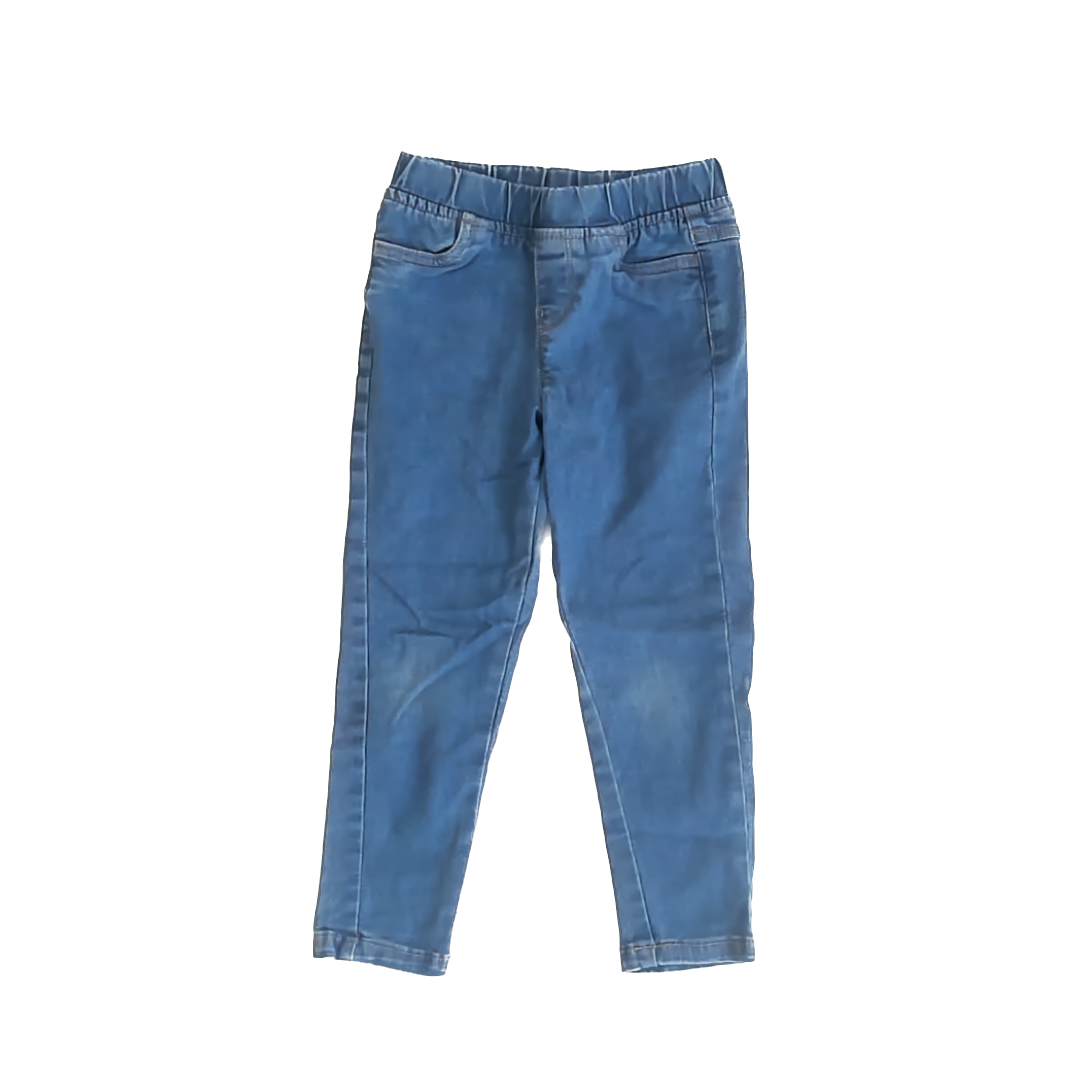 Hanna Andersson Girls Blue Jeggings Size: 5T Blue