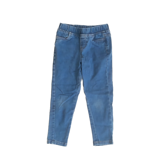 Hanna Andersson Girls Blue Jeggings Size: 5T Blue