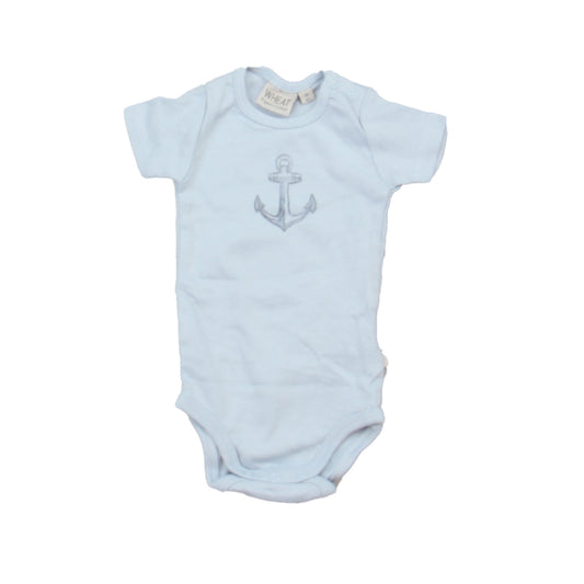Wheat Boys Blue Onesie Size: 3 Months Blue