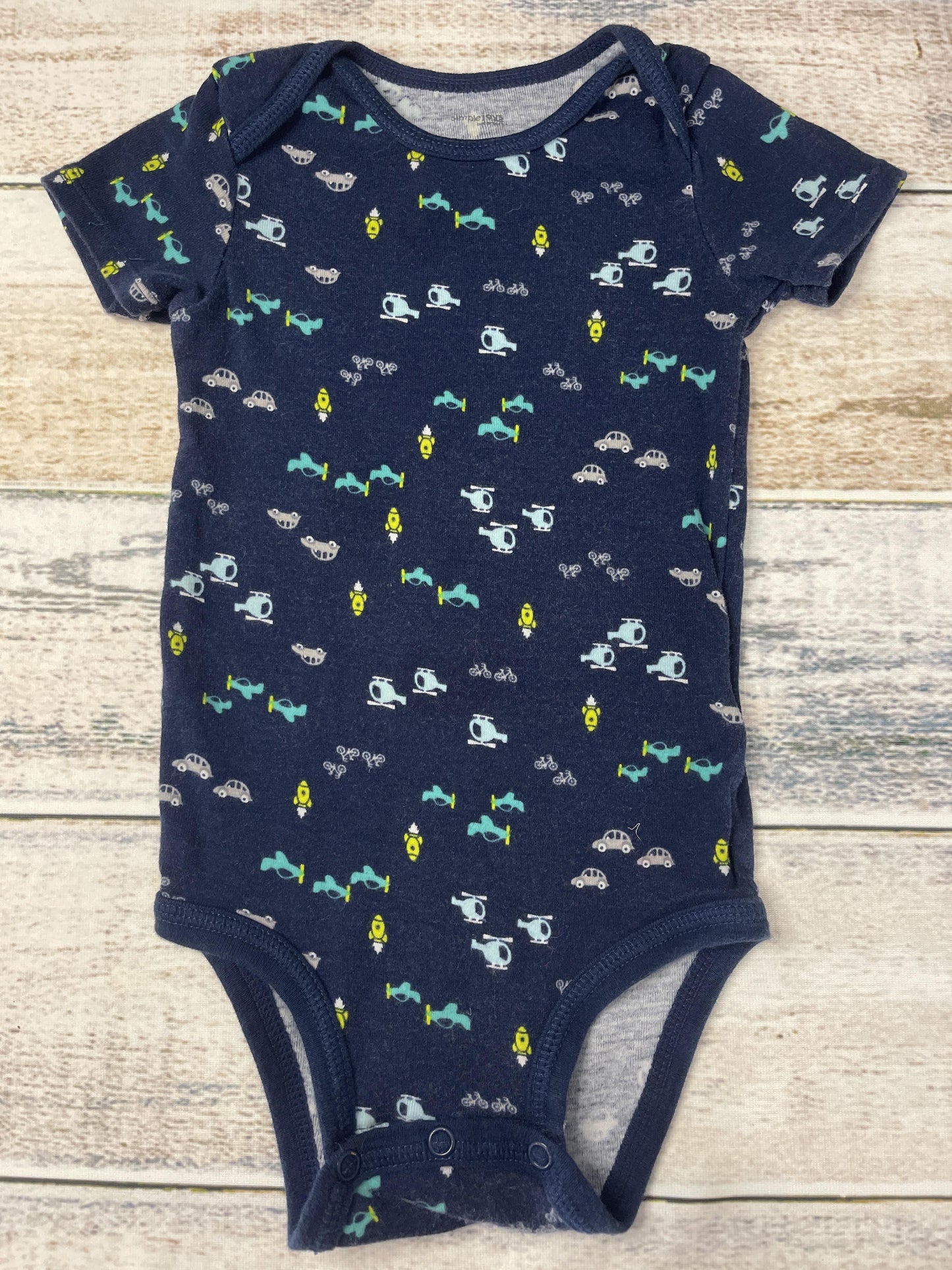 Carters Boys Blue Onesie Size: 18 months Blue