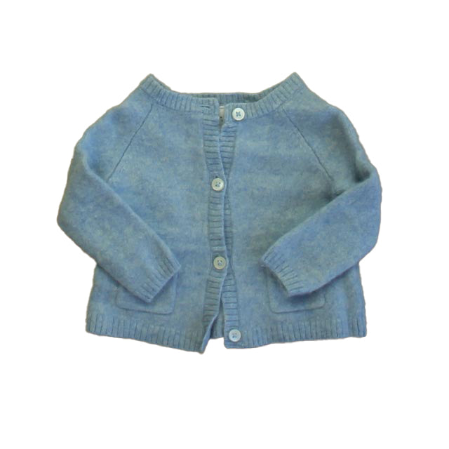 Nordstrom Boys Blue Cashmere Cardigan Size: 6 Months