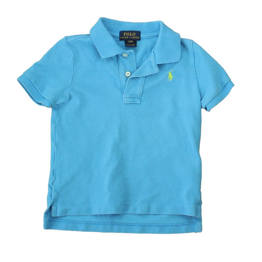 Ralph Lauren Boys Blue Polo Shirt Size: 24 Months