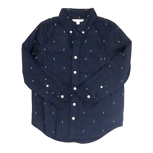 Rockets Of Awesome Boys Blue Button Down Long Sleeve Size: 6-7 Years Blue