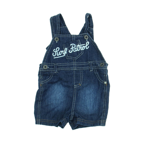 Absorba Boys Blue Overall Shorts Size: 3-6 Months Blue