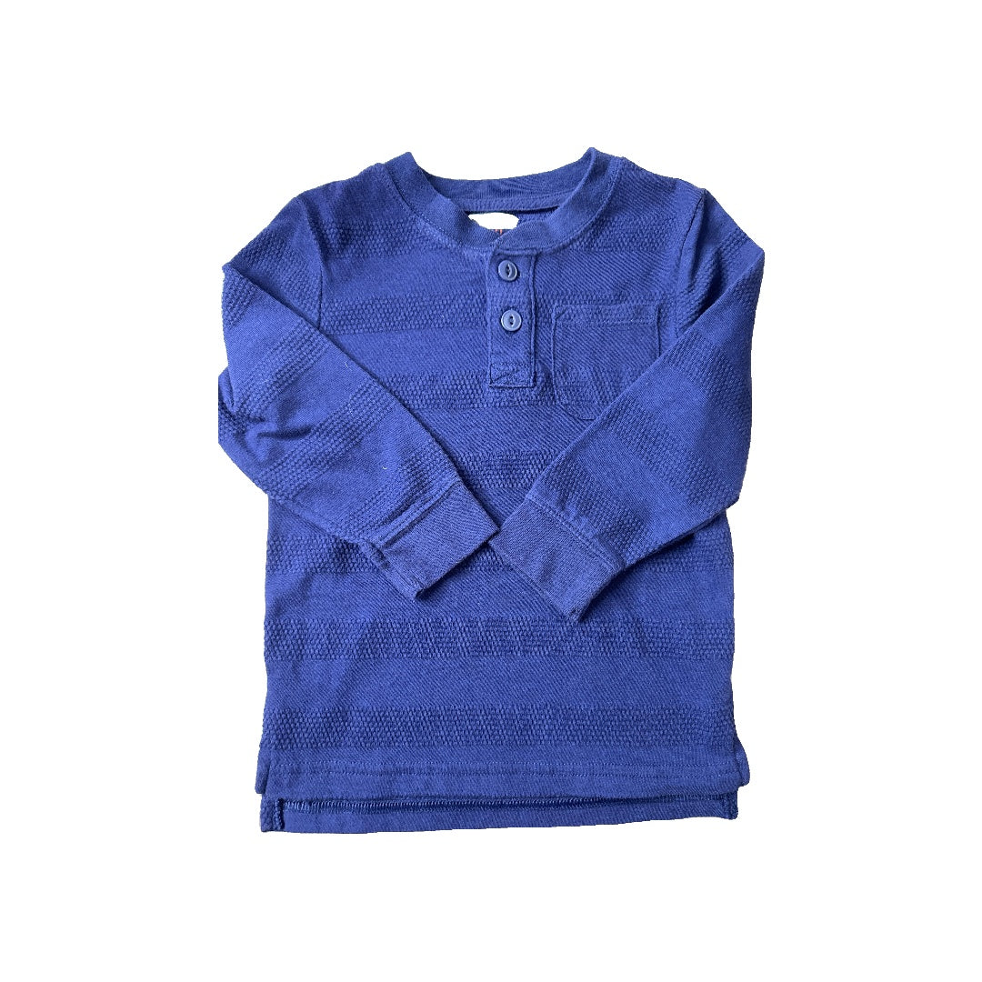Cat & Jack Boys Blue Long Sleeve Shirt Size: 2T Blue