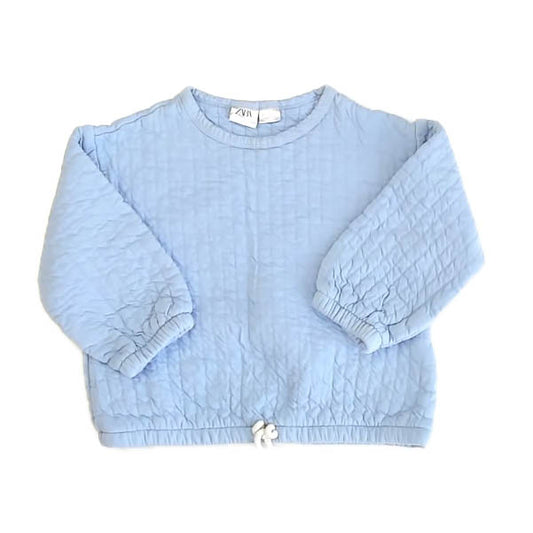 Zara Girls Blue Sweatshirt Size: 3-4T Blue