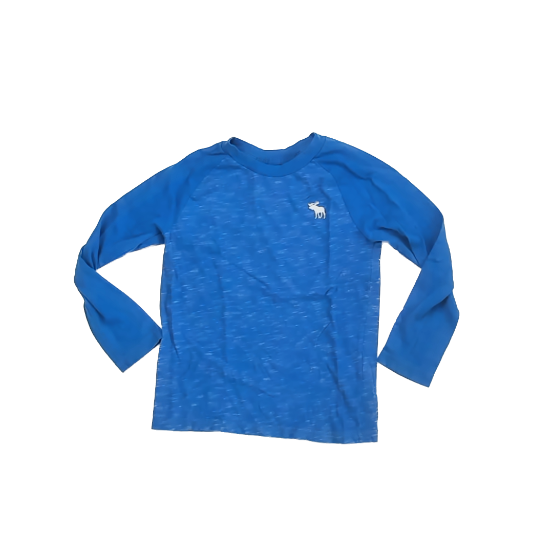 Abercombie & Fitch Boys Blue Long Sleeve T-Shirt Size: 5-6 Years Blue
