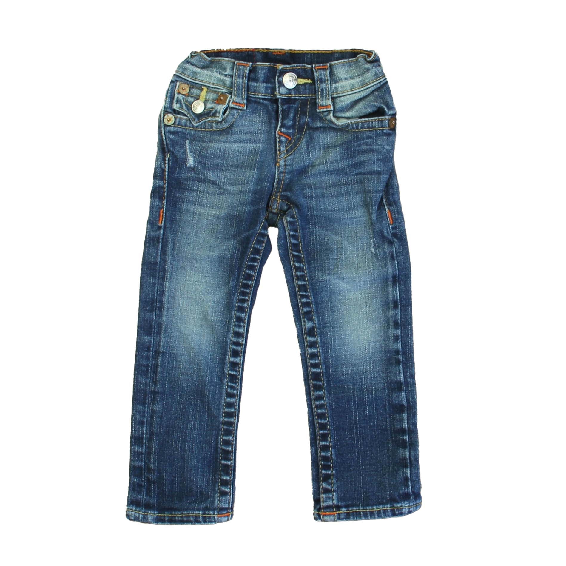 True Religion Girls Blue Jeans Size: 2T Blue