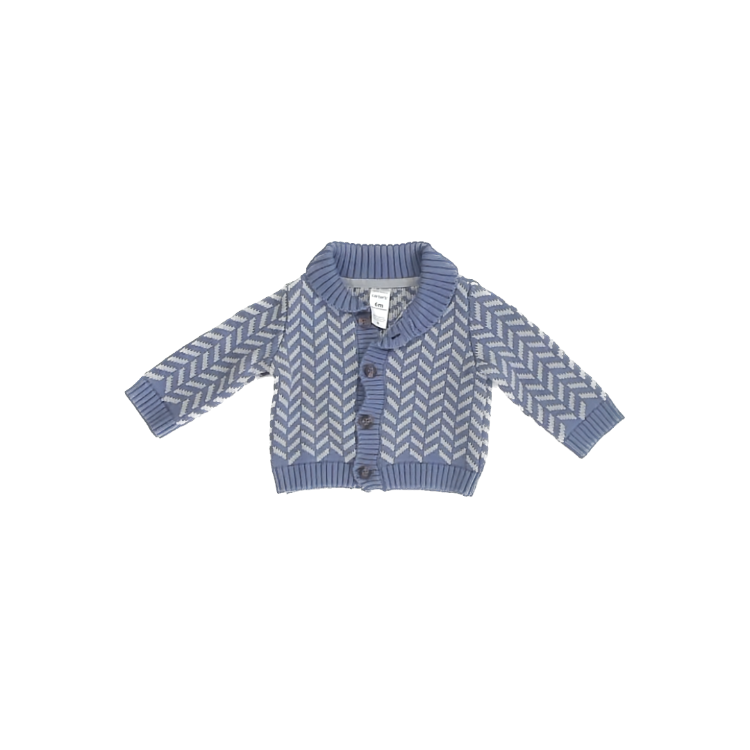 Carter''s Boys Blue Sweater Size: 6 Months Blue