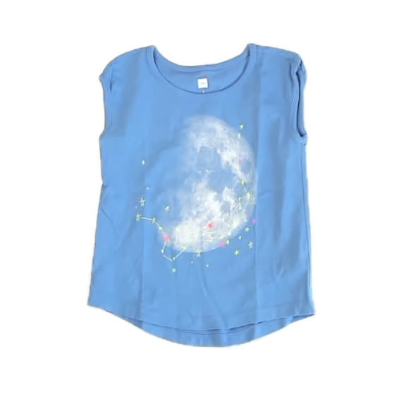 Tea Collection Girls Blue T-Shirt Size: 4T Blue