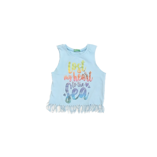 Bennetton Girls Blue Tank Top Size: 3T Blue
