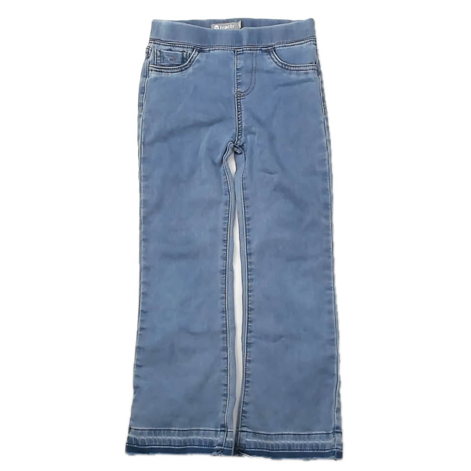 Tractr Girls Blue Jeans Size: 5-6 Years Blue