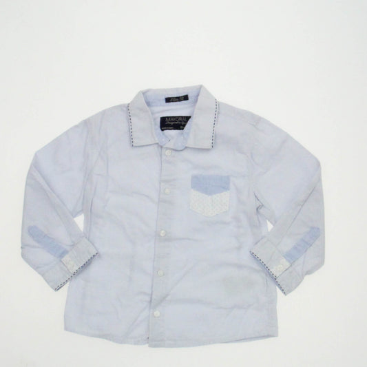 Mayoral Boys Blue Button Down Long Sleeve Size: 18-24 Months Blue
