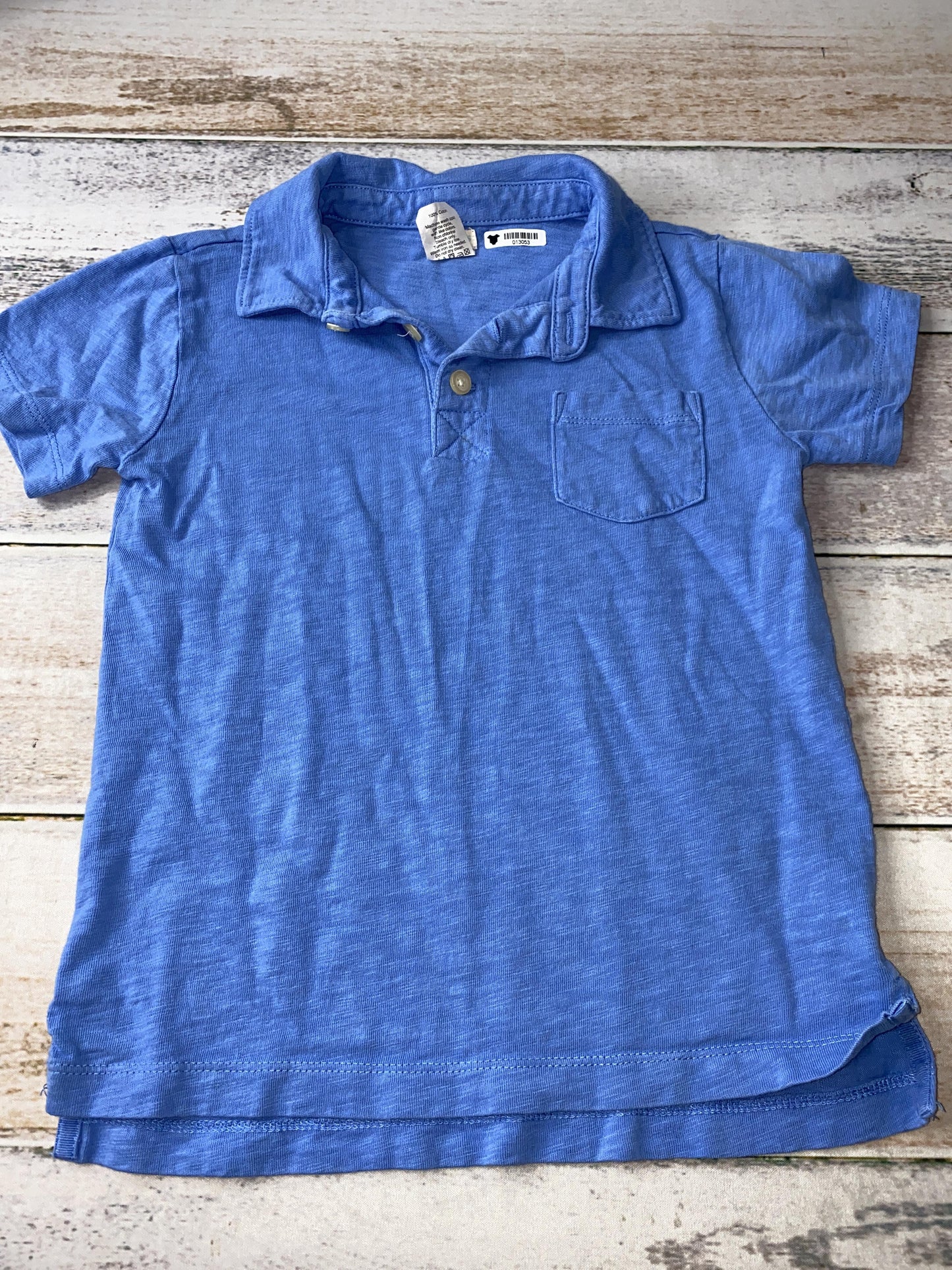 Crew Cuts Boys Blue Polo Shirt Size: 4-5 Years Blue