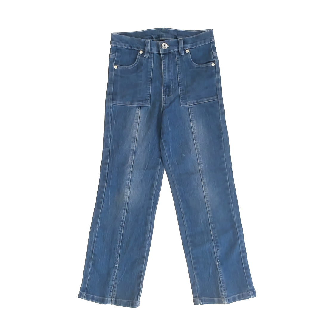 Pink Velvet Girls Blue Jeans Size: 10 Years Blue