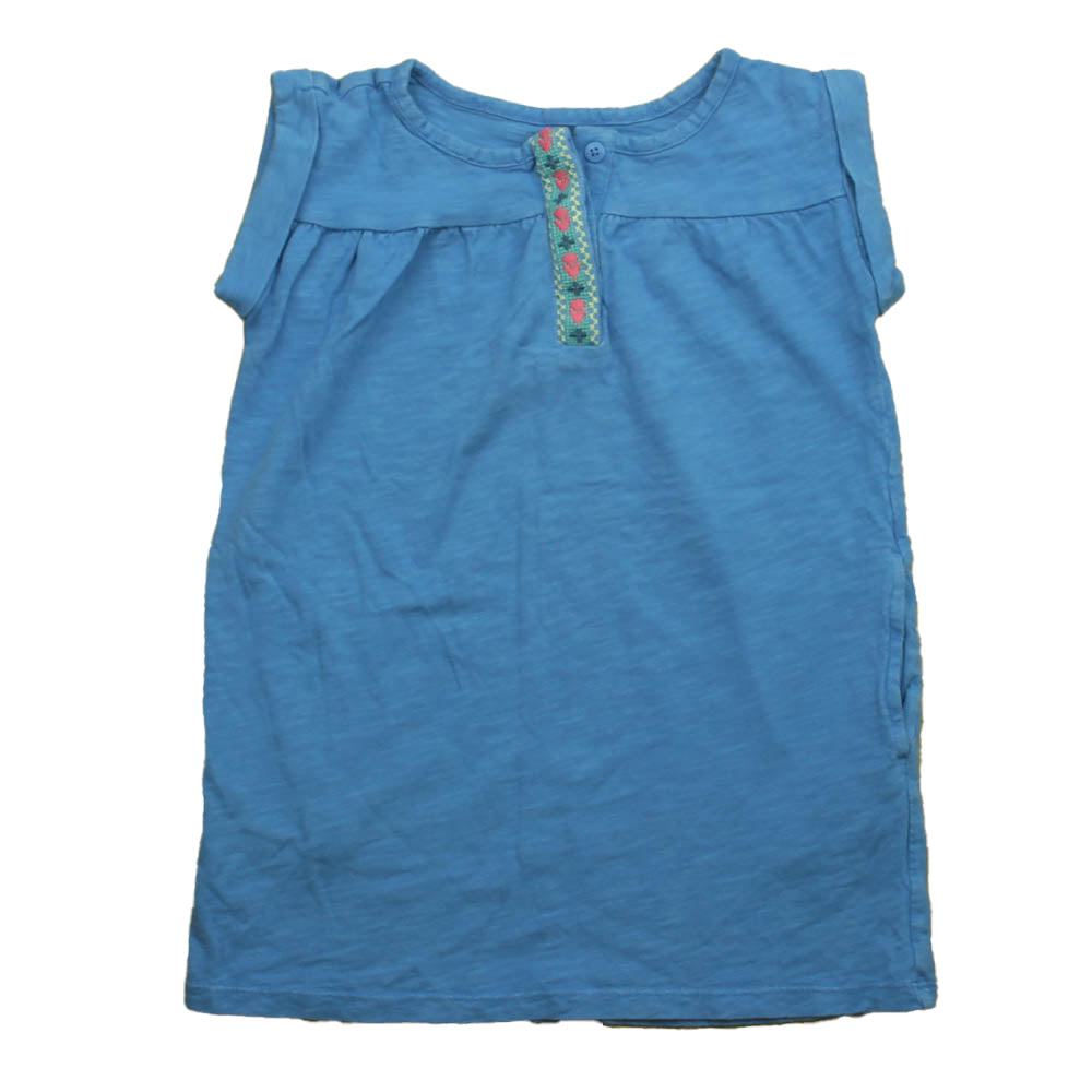 Tea Girls Blue Dress Size: 5T Blue
