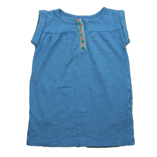 Tea Girls Blue Dress Size: 5T Blue
