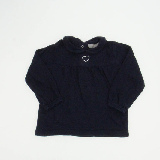 Grain de Ble Girls Blue Shirt Size: 6 Months Blue