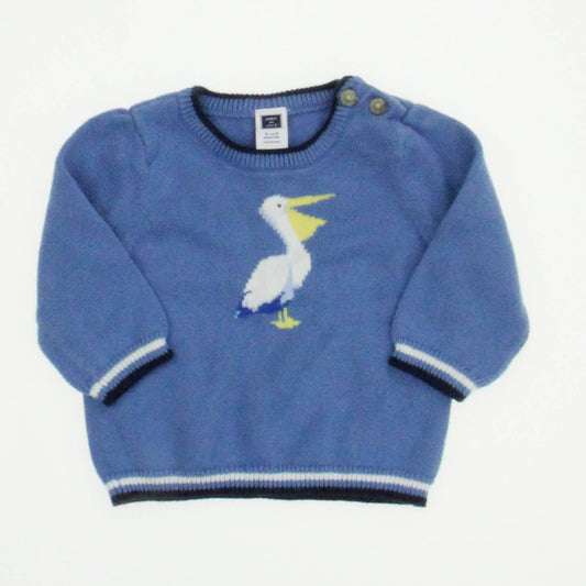 Janie and Jack Boys Blue Sweater Size: 3-6 Months