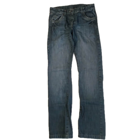 Okaidi Girls Blue Jeans Size: 14 Years Blue