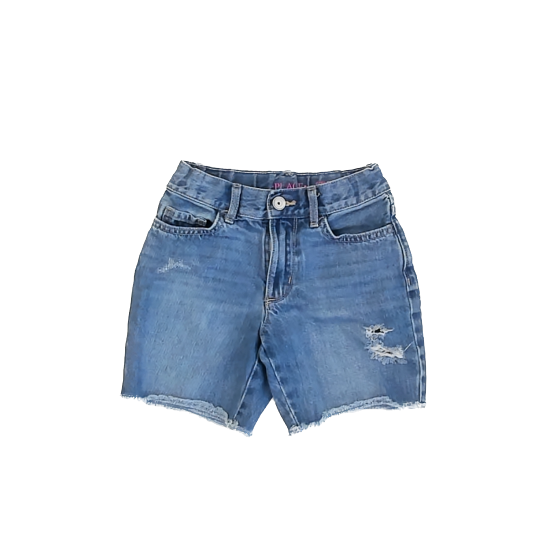 Children's Place Girls Blue Jean Shorts Size: 5T Blue