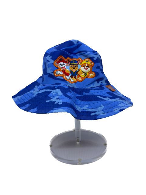 Paw Patrol Boys Blue Sun Hat Size: 3-5T Blue