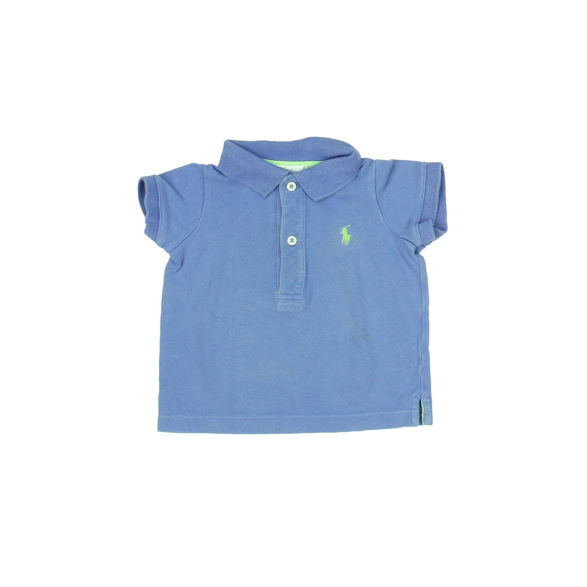 Ralph Lauren Boys Blue Polo Shirt Size: 9 Months Blue