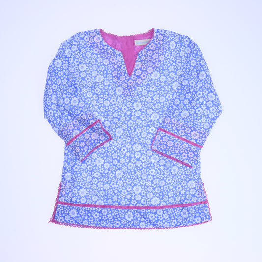 JoJo Maman Bebe Girls Blue Cover-up Size: 6-12 Months Blue