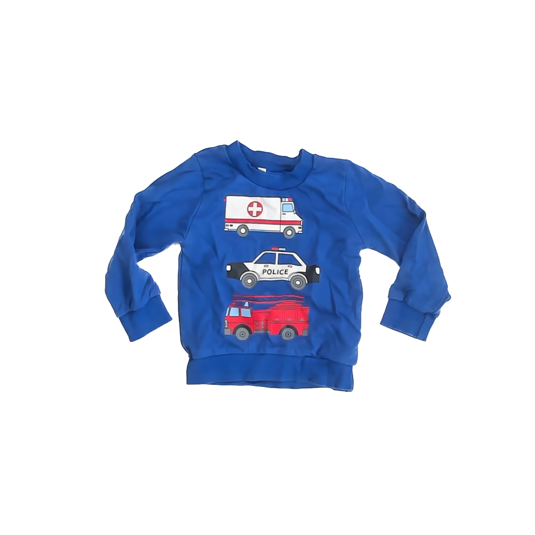 Unknown Boys Blue Sweatshirt Size: 3T Blue