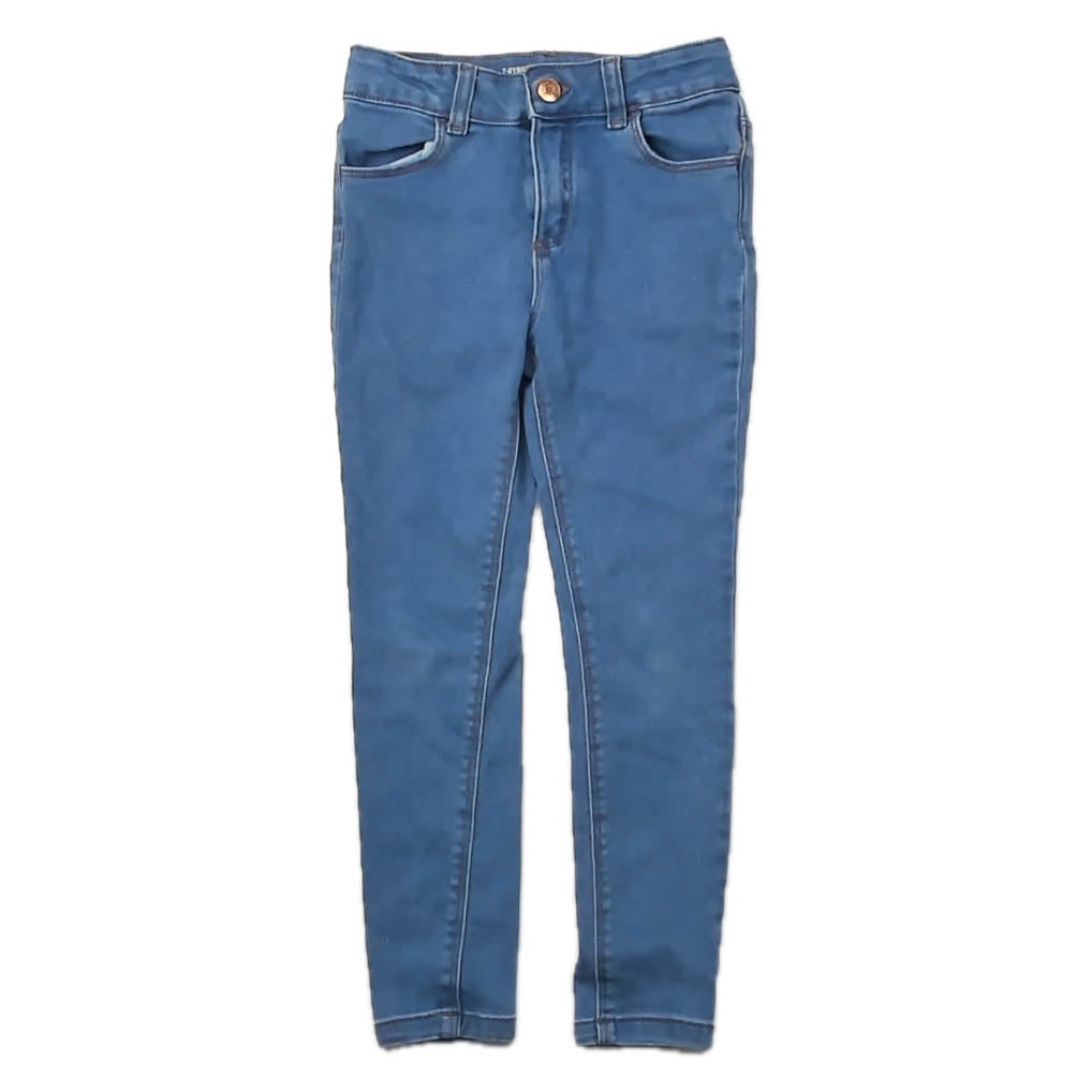 H&M Girls Blue Jeans Size: 7 Years Blue