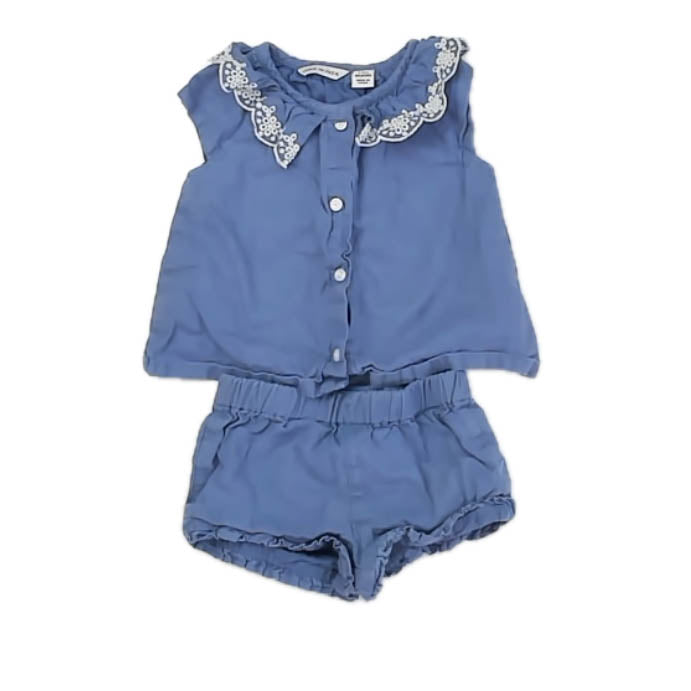 Janie and Jack Girls Blue Apparel Sets Size: 3-6 Months Blue