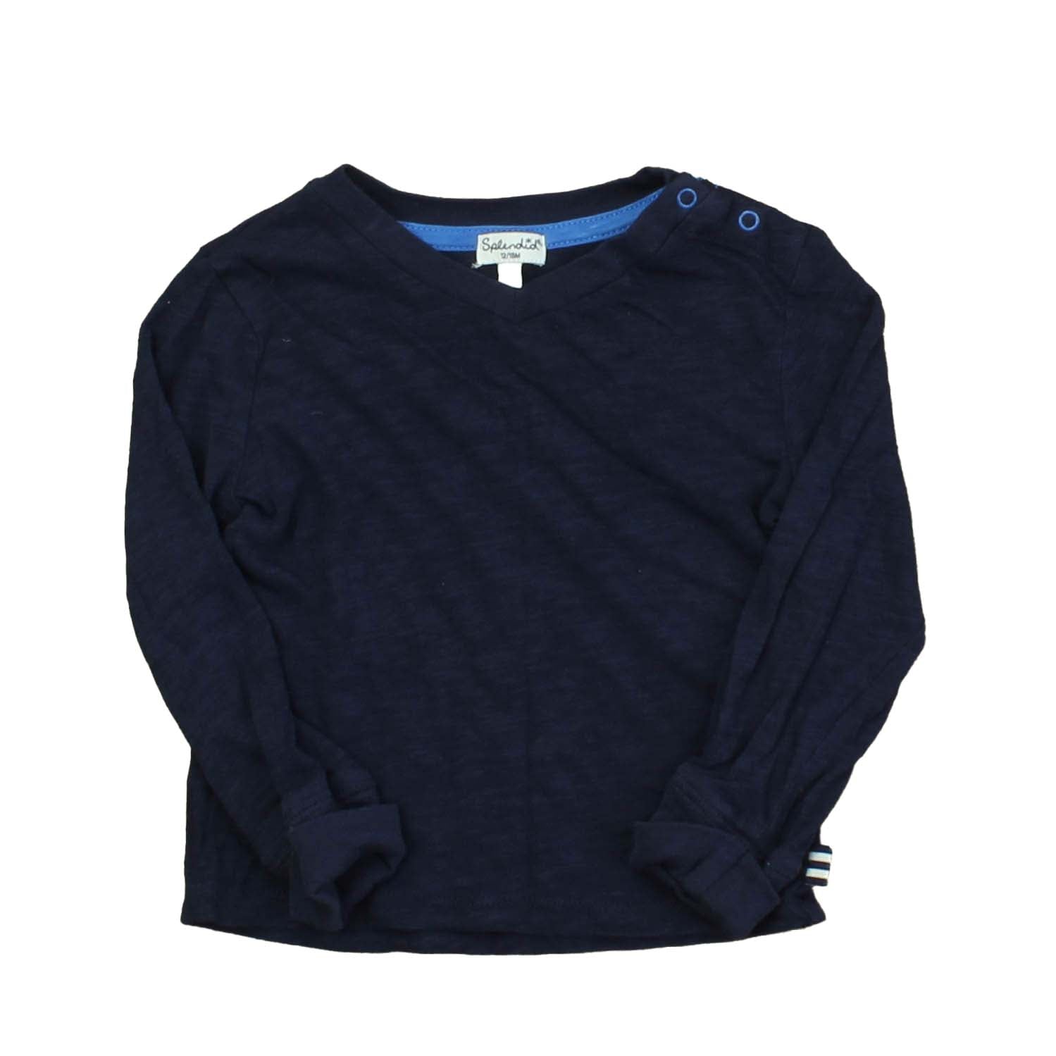 Splendid Boys Blue Long Sleeve T-Shirt Size: 12-18 Months Blue