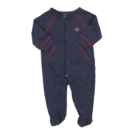 Lucky Brand Boys Blue Long Sleeve Outfit Size: 6-9 Months Blue