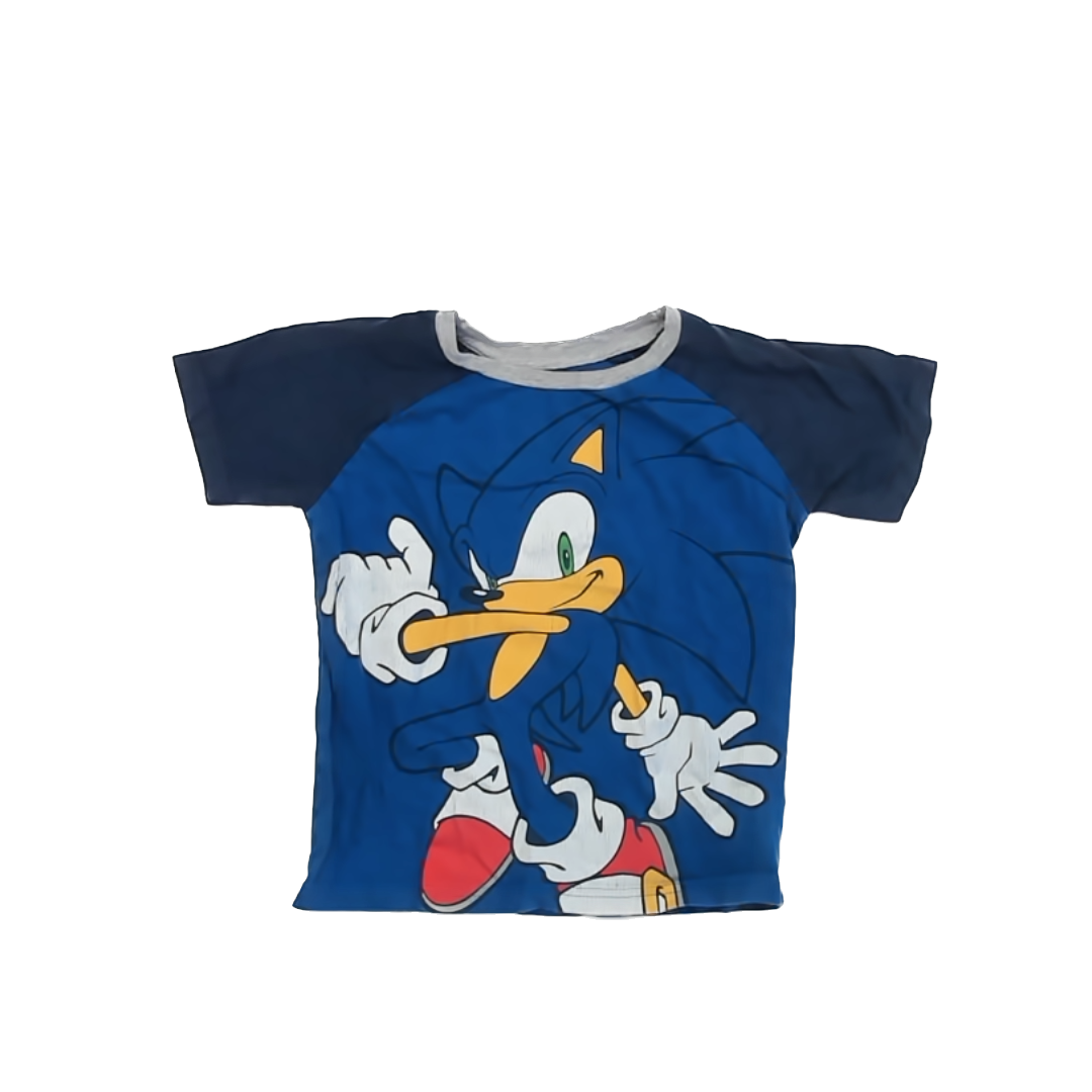 Sonic Boys Blue T-Shirt Size: 6 Years Blue