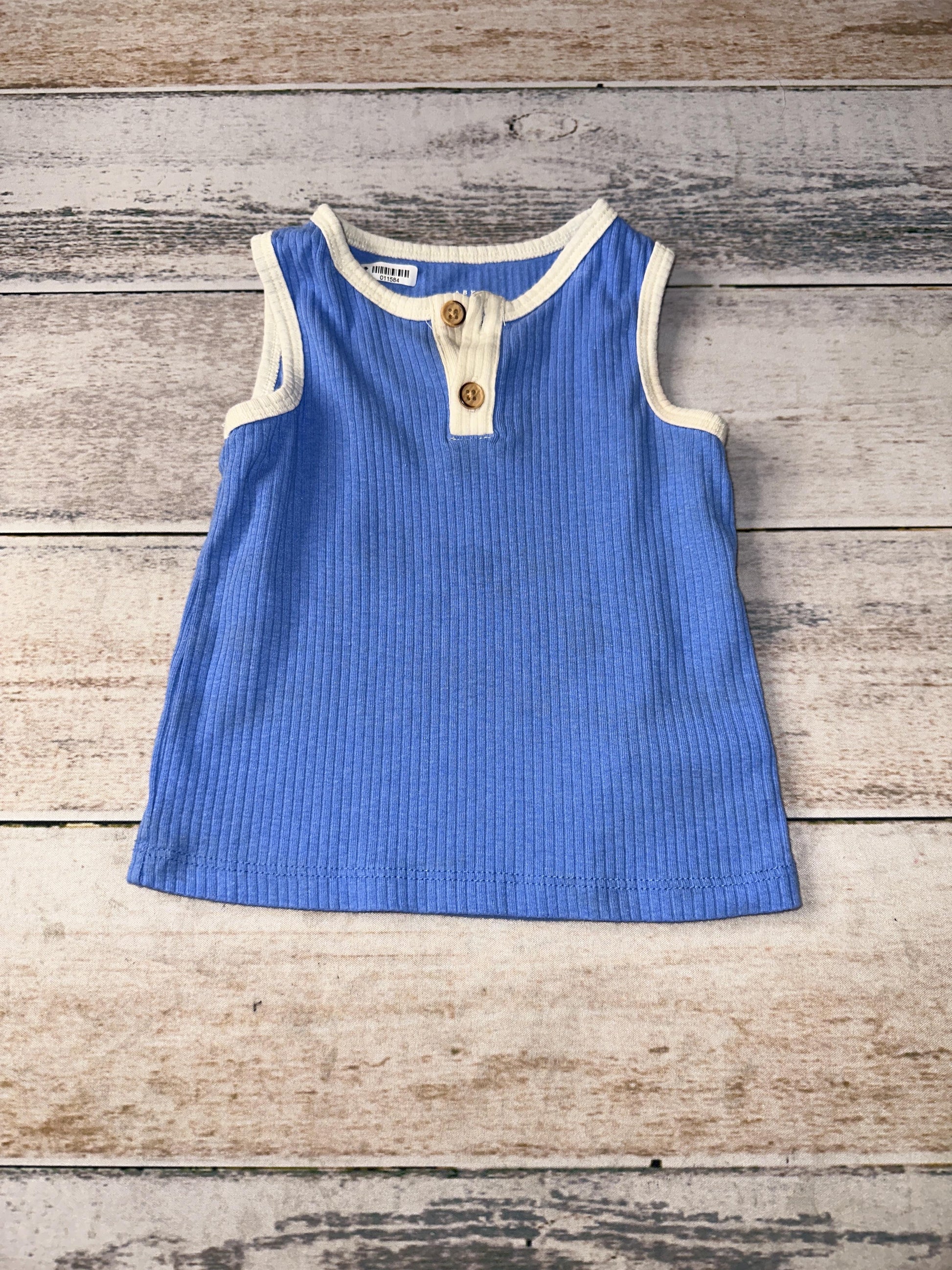 Cat & Jack Boys Blue Tank Top Size: 12 months Blue